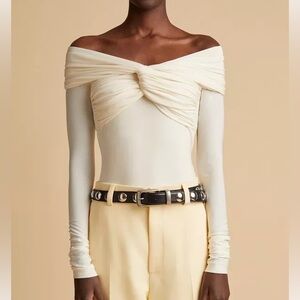 Khaite Cibo Bodysuit in Ivory